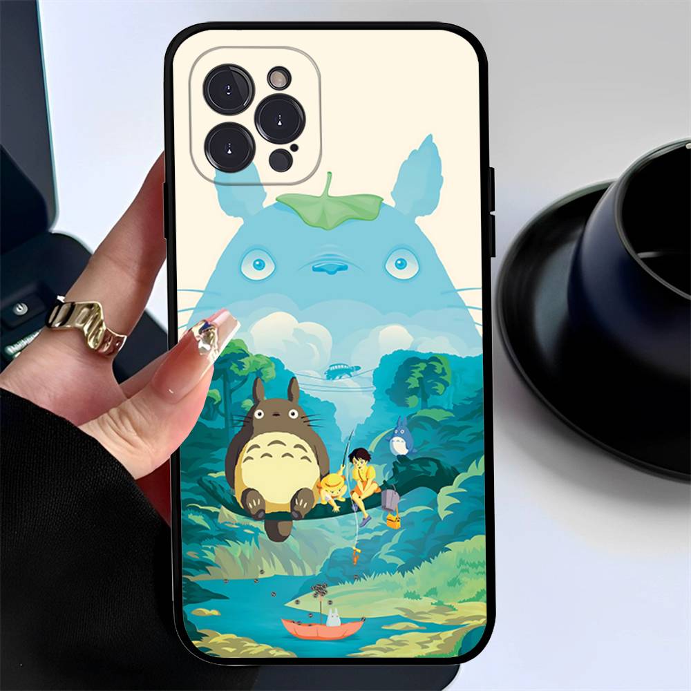 Мультяшный Милый Т-Тоторо Чехол для Телефона Для Iphone 17 16 15 16e 14 13 12 11 Pro Max Plus Чехол Защитный Чехол