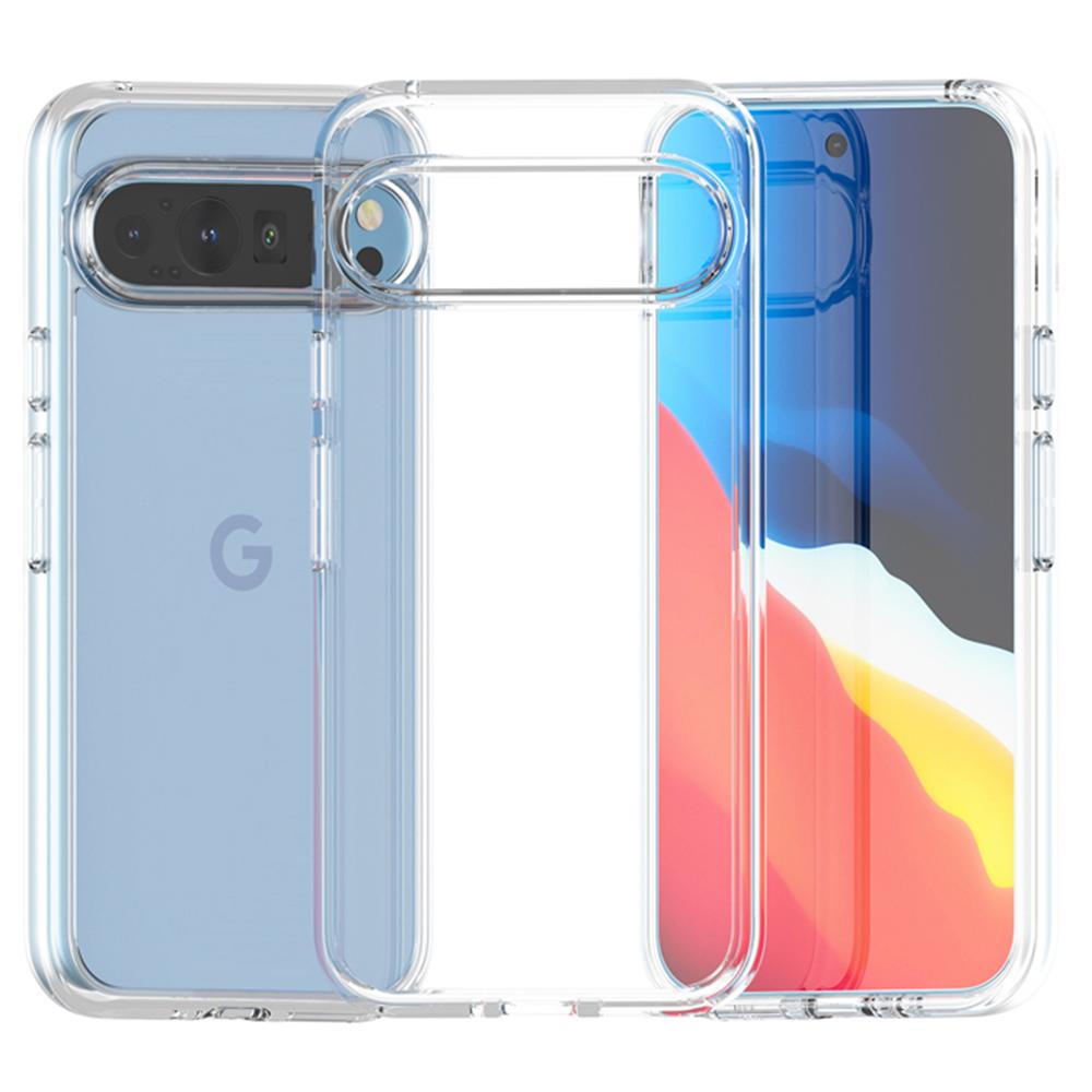 For Google Pixel 9 Pro XL Case PC + TPU Shockproof Clear Phone Cover