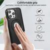 For iPhone 13 Pro Max Case Magnetic Kickstand PU Leather Coated PC+TPU Phone Cover