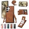 Crossbody Leather Card Holder Phone Case For Samsung Galaxy S25 S22 Plus S24 S23 S21 FE A16 A06 A26 A36 A56 A55 A35 A25 A15 A54