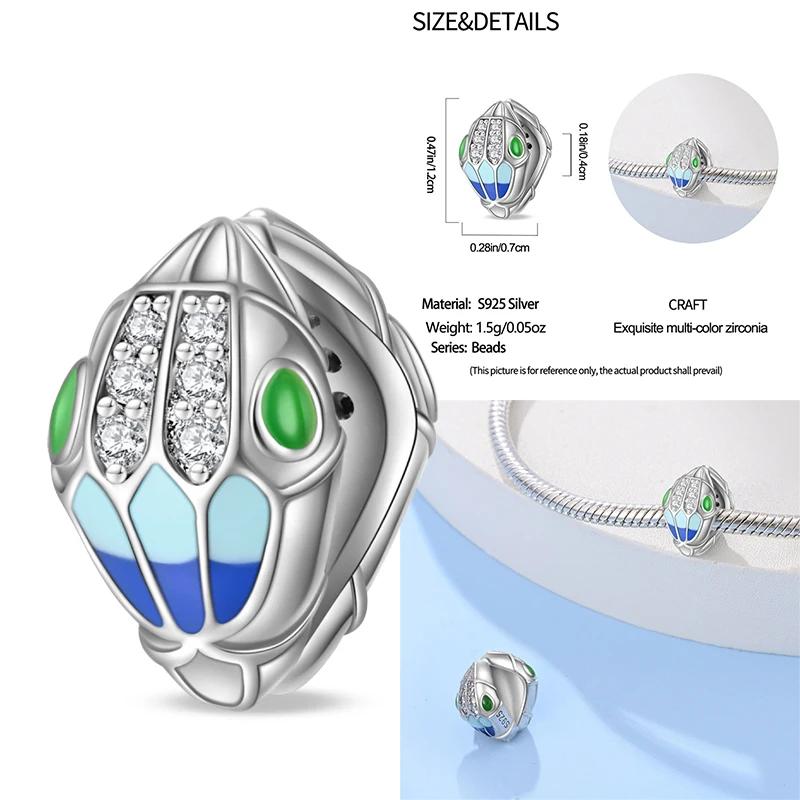 100% Медь Изысканные Карты Таро Браслет Подвески Кроваво-Красный Огненный Змей Роза Шармы Бусины Сделай Сам Украшения Для Женщин