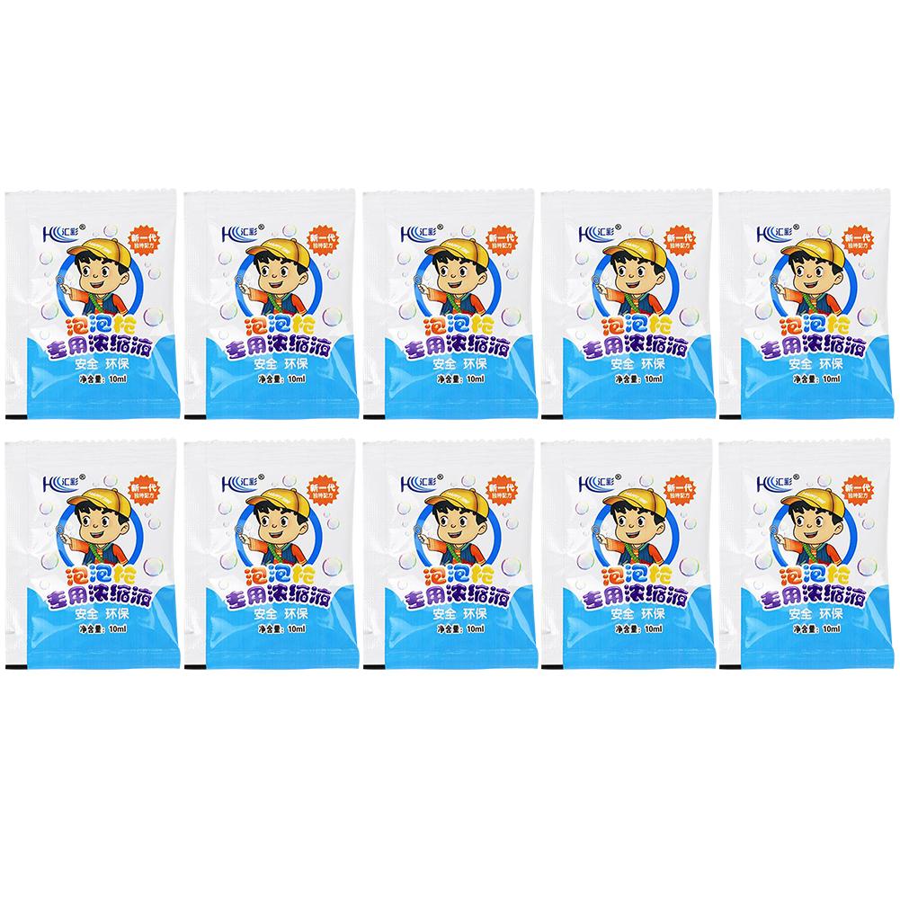 10/50/100pcs Bubble Liquid Non-toxic 10ml Concentrated Bubble Solution Odorless Safety Water  Accessory Bubble Gun Supplies