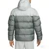 Nike Ветровка Storm-FIT Windrunner PrimaLoft ® с цветными блоками, куртка с длинными рукавами и капюшоном, теплая куртка из пуха, мужская, серая