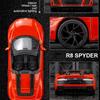 Масштаб 1/32 R8 Spyder 2020, модель автомобиля, литая под давлением игрушечная машина, коллекция подарков