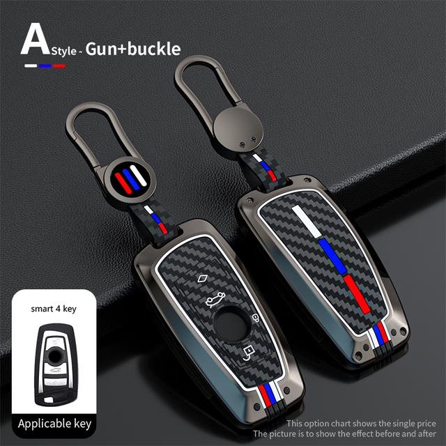 Zinc Alloy Car Remote Key Case Cover Shell For BMW 1 3 5 7 Series X1 X3 X4 X5 F10 F15 F16 F20 F30 F18 F25 M3 M4 E34 Accessories