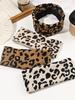 Leopard Print Accessories Yoga Hairband Hair Band Hair Bandeau Stretchy Elastic Gym Sports Fabric For Women Girls