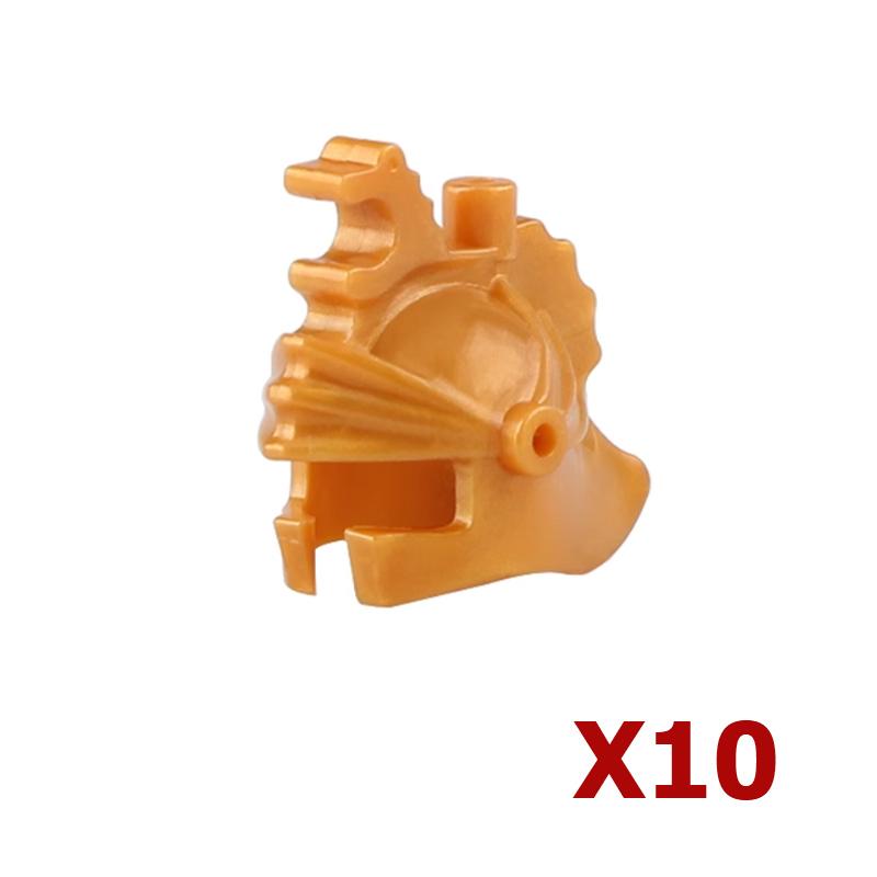 Конструктор MOC Средневековый Рыцарь Римский Солдат Аксессуар Шлем Головной убор Огненное Перо Щит Черный Орел Королевский плащ Кирпичная Игрушка