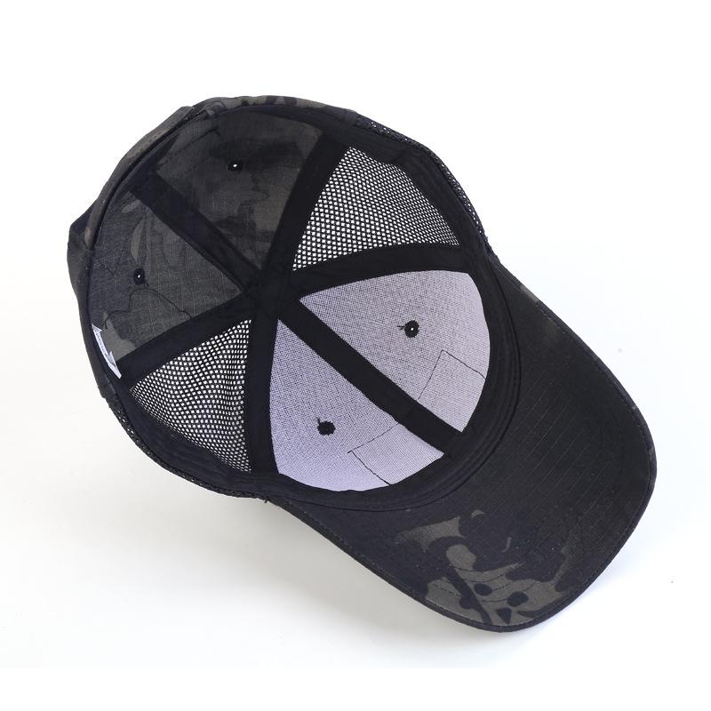 Men's Camouflage Tactical Baseball Cap - Python Pattern Velcro Duckbill Hat for Outdoor Sports