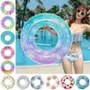 In Stock: Starry Sky Sequin Swimming Ring - Thickened Adult PVC Underarm Float