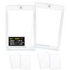 Magnetic Loader Trading Card Case Card Loader Double Sided Transparent Trading Card Magnet Holder Protective Display Large Capacity 35pt Card Sleeves