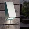 Modern stainless steel wall lamp IP44 silver GU10 max 35 watts