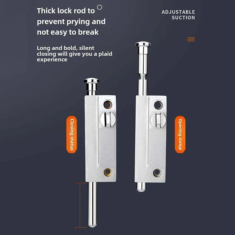 Anti-theft Floor-standing Glass Door Lock Premium Aluminum Alloy Mortise Spring Bolt Lock for Commercial Shop Storefront