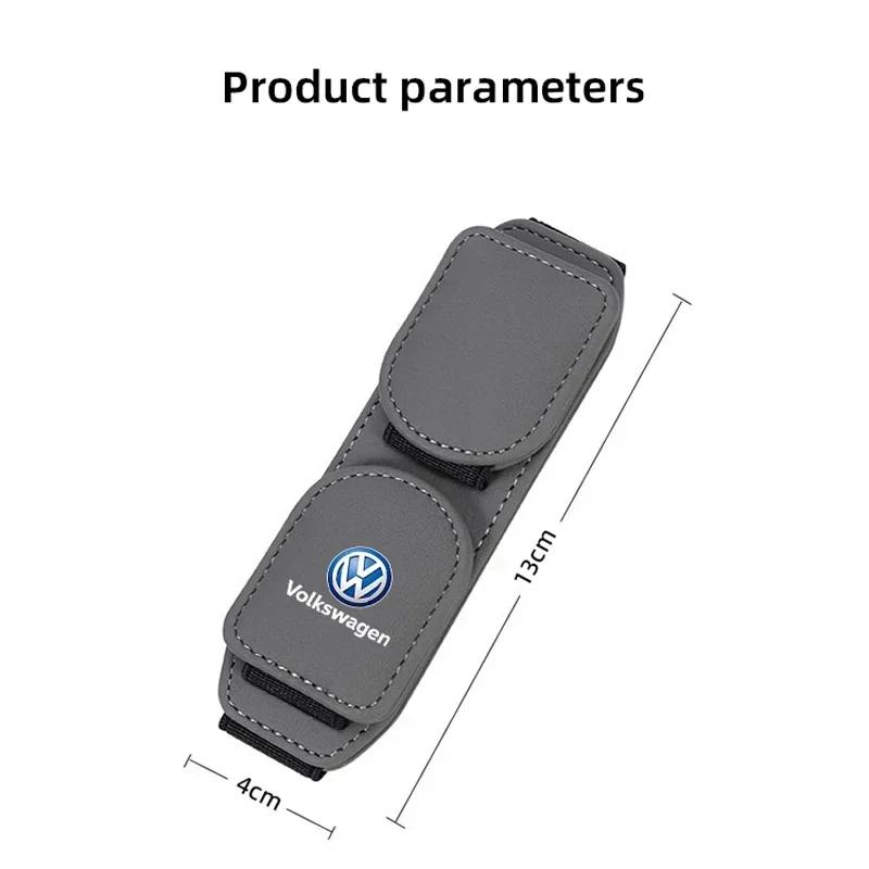 hijk1 ·Car Magnetic Glasses Clip Double Headed Card Clip For Volkswagen GTI Golf 6 7 8 Polo VW R-Line CC Passat Tiguan T-ROC Arteon Ma
