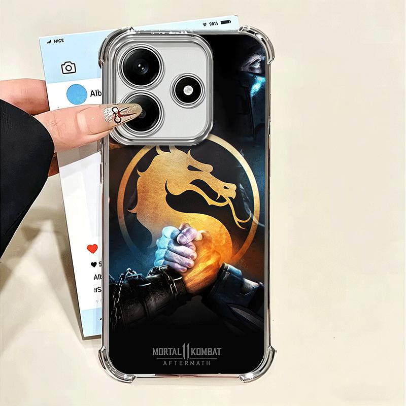 Mortal Kombat Game Soft Phone Case For Xiaomi Poco X7 X8 Pro Max X6 X5 X3 F8 Ultra F7 M8 M7 M5S Redmi 15C 15A 15 14C 13C 12C 13