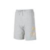 Letter Logo Print Lace-Up Straight Casual Shorts Unisex Bottoms Grey 626881-04