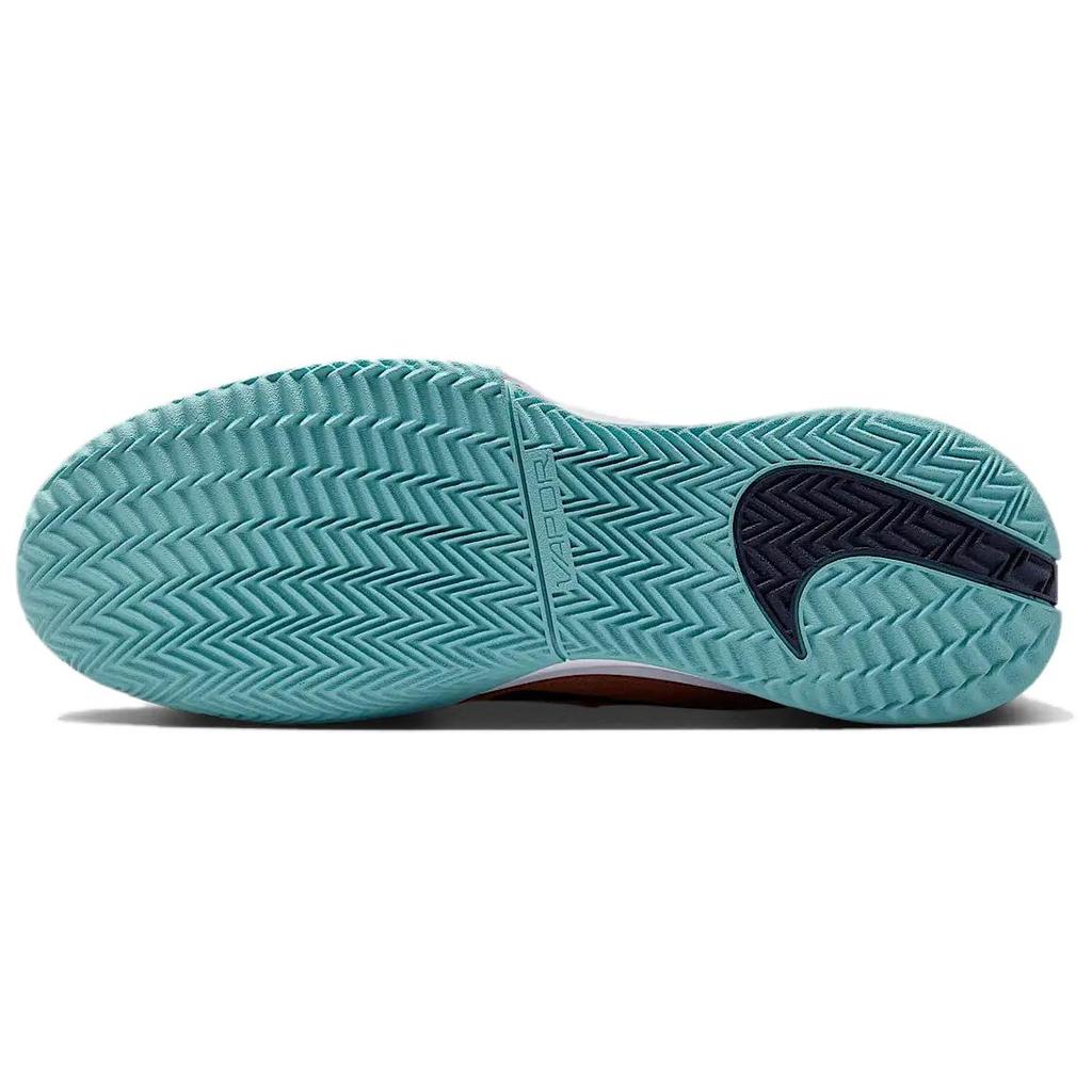 Nike Court Air Zoom Vapor Pro 3 Clay Apricot Agate Obsidian Men Sneakers Orange White Denim-Turquoise HQ6034-800