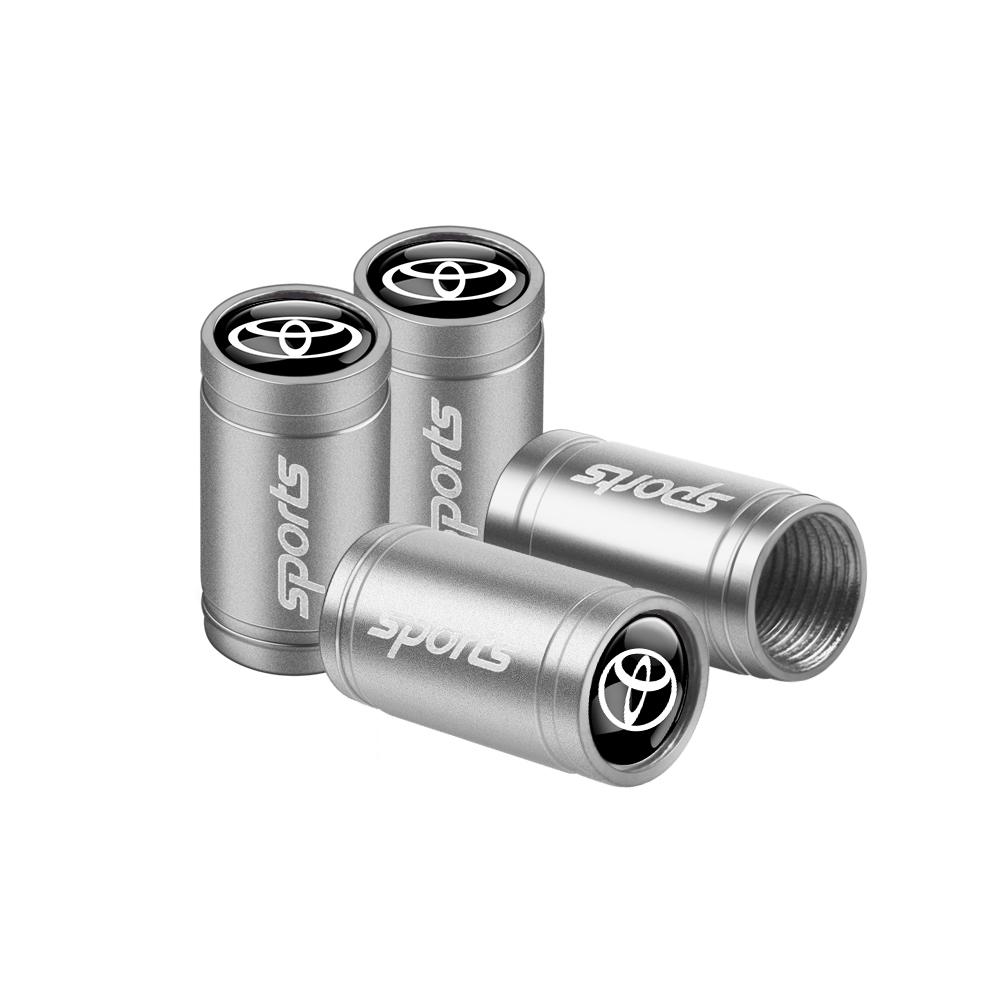 Для Toyota 2026 Горячие Колпачки Ступицы 4 шт. Автомобильные Спортивные Логотипы Металлические Колпачки Клапанов Шин Колес Аксессуары Для Toyota Rav4 Corolla Camry Mir