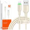 Mcdodo Charger Usb Lightning Fast Charging Cable For Iphone 1M Led Beige