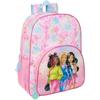 School Backpack - SAFTA - BARBIE PAINTERLY - Pink - Adaptable To Trolley - Trendy