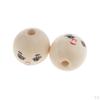 40 Bead Loose Spacer DIY Jewelry Wood Crafts