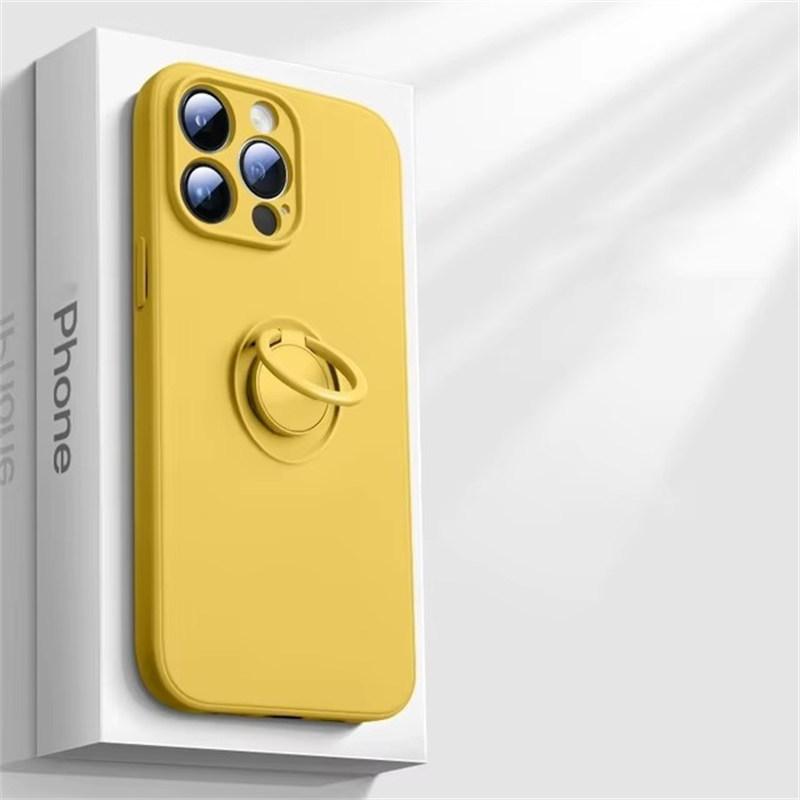 Роскошный чехол-держатель из жидкого силикона для iPhone 16 15 14 13 12 11 Pro Max Mini X XR XS Max 7 8 Plus SE 2020 2022