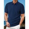 Летние тонкие дышащие влагоотводящие мужские поло с коротким рукавом свободного кроя, повседневные, однотонные, жаккардовые