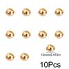 10 шт. 6/8/9/10/12/15/18/20 мм DIY Золотая металлическая пуговица-гвоздь для одежды/сумки/обуви, винты с круглой головкой, гвоздь-болт, заклепки-грибки, заклепки на ремешке