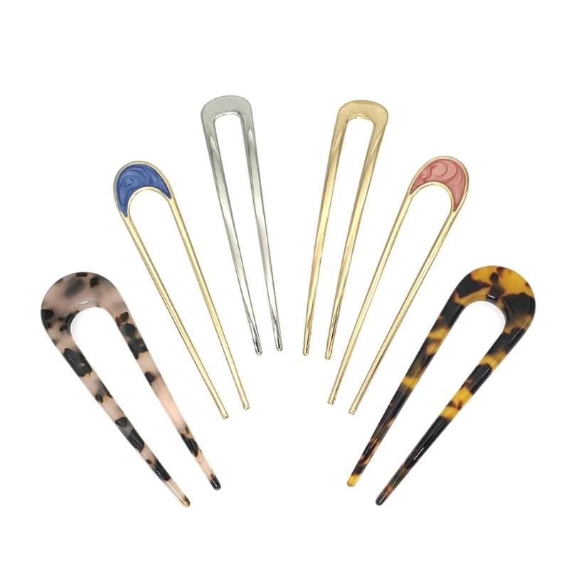 Уникальная вилка для волос большая французская металлическая заколка для волос для женщин элегантная укладка пучка заколки для волос винтажные аксессуары для прически