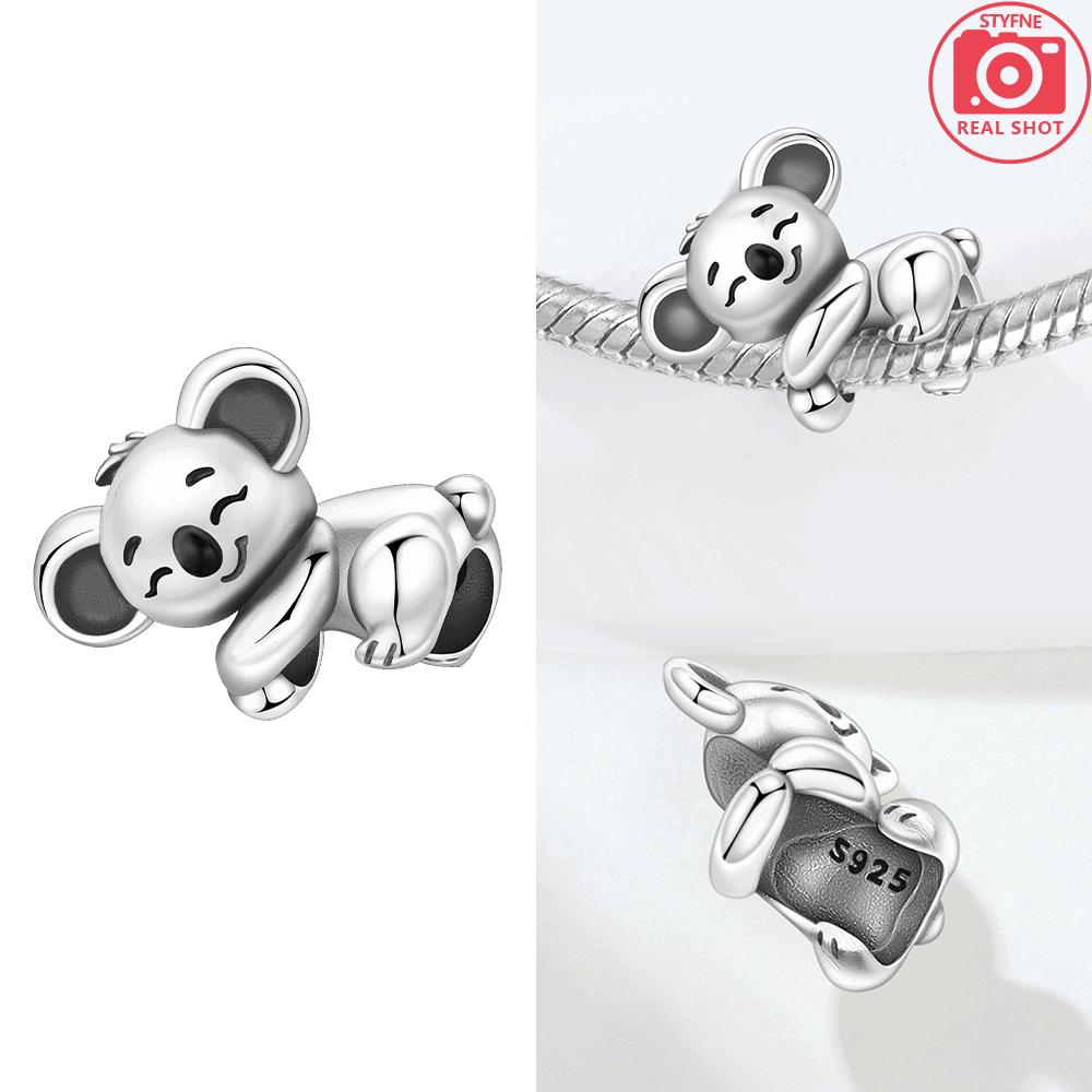 Оригинальный Шарм Медь Пингвин Синий Циркон Кролик Коала Животные Бусины Подходит Браслет Аксессуар Подарок Ювелирные изделия Сделай сам Женщины