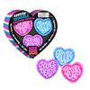 NeeDoh Teenie Sparkle Hearts | Набор из 3 маленьких блестящих сердечек-антистресс | Набор игрушек-фиджетов для детей и взрослых | Мягкие игрушки-сердечки в стиле сладостей |