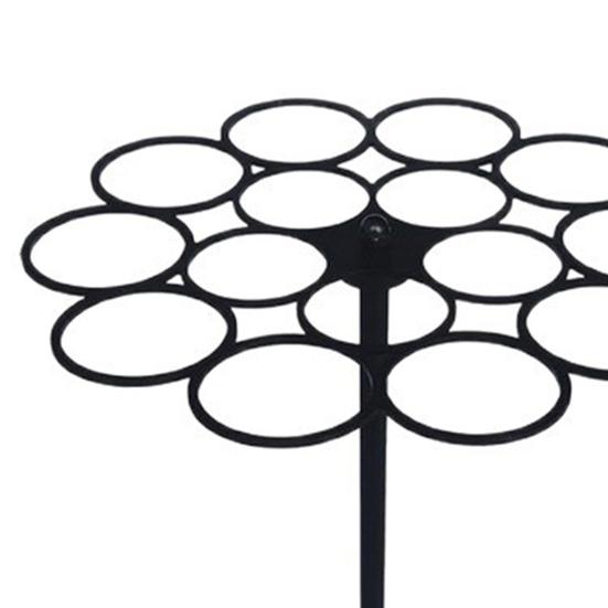 Rotating Medal Display Stand Wall Safety Medal Hanger No Drilling 360 Degrees Spin Holds 45+ Medals Heavy-Duty Metal Base Quick Assembly Sports Awards