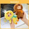 Capybara Cartoon Plush Toys Keychain Silicone Face Children Playroom Doll Decor