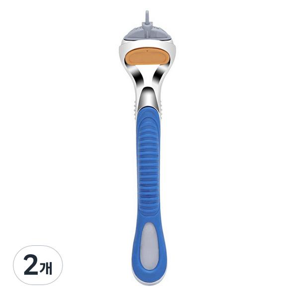 Qzio Gillette Compatible Razor Handle Body, 1 Pack, 2 Pieces ,Korean Razor Blade