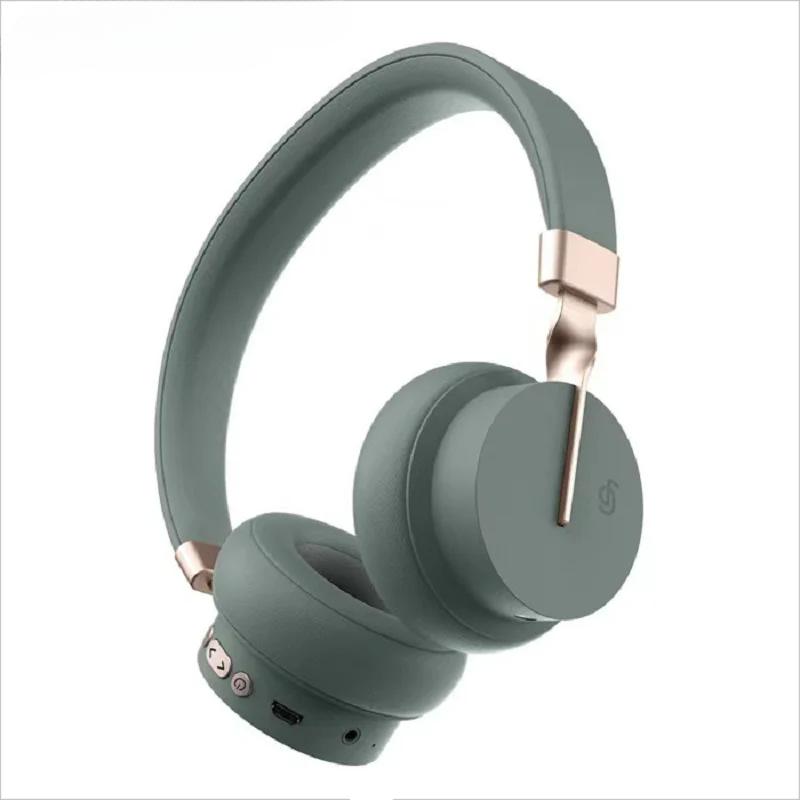 HiFi стерео беспроводные Bluetooth наушники музыкальные спортивные игровые гарнитуры для ноутбуков наушники с шумоподавлением в микрофоне поддержка TF/FM