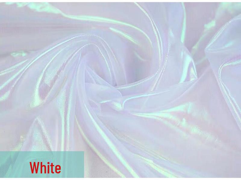 Цветная фантазийная лазерная марлевая ткань для платья принцессы Аиши и костюмов для выступлений