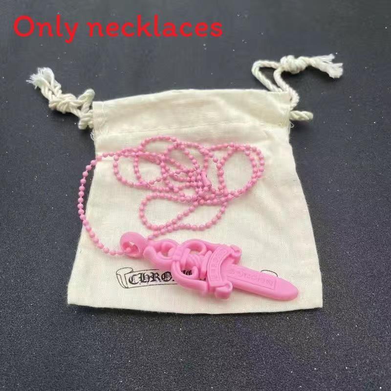 Силиконовое ожерелье с готическим мечом-крестом, разноцветное, для модной повседневной носки