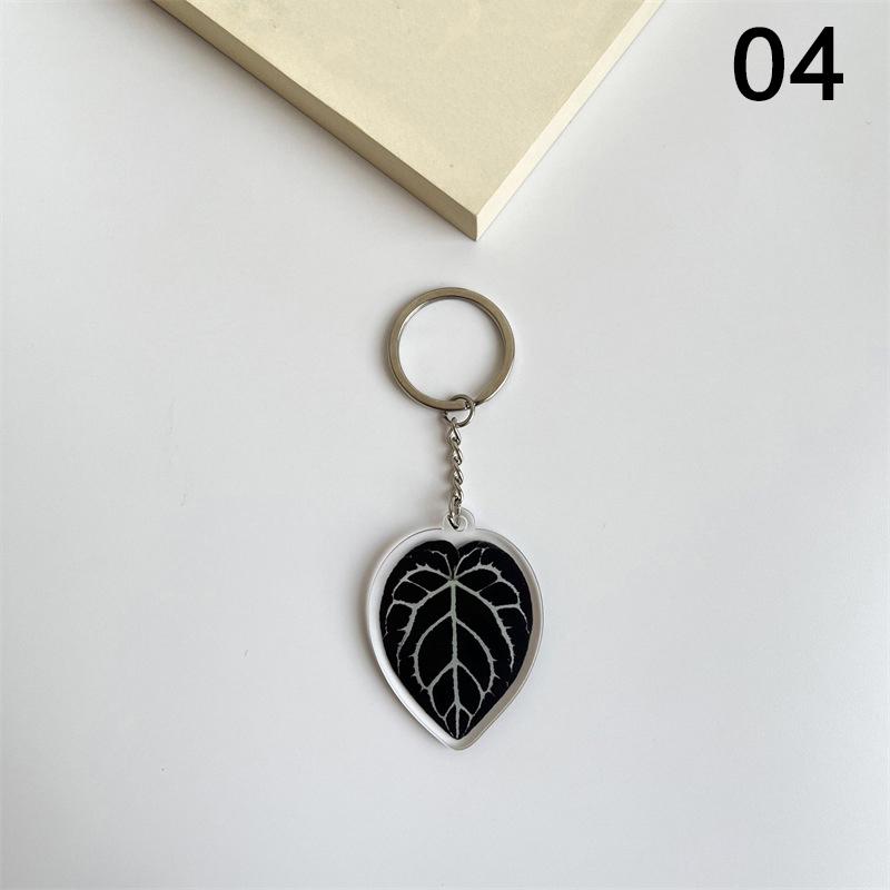 1 шт. Акриловый маленький подарок имитация зеленого растения модный брелок прекрасный лист брелок кулон женская сумка кулон