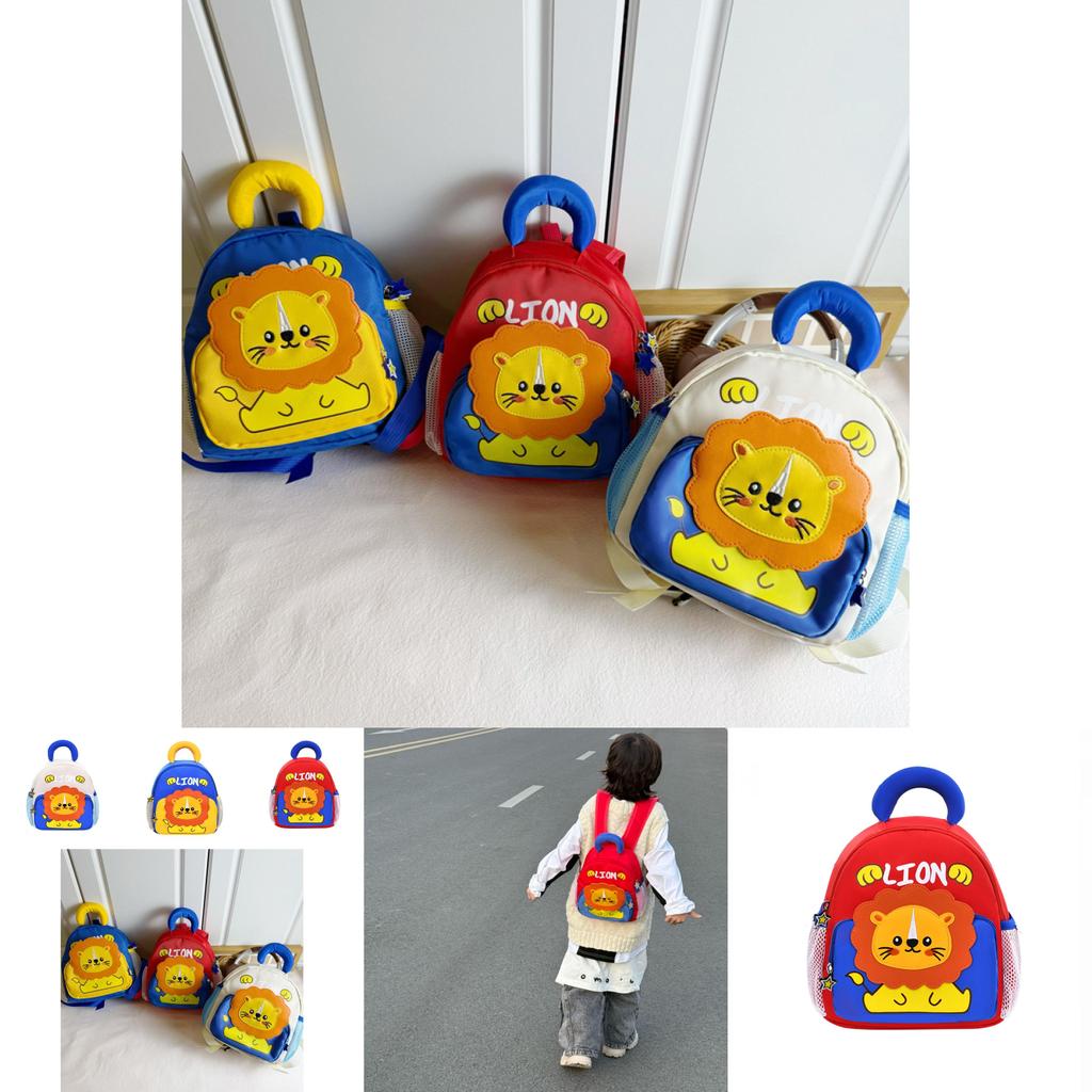 Очаровательный рюкзак для малышей для мальчиков и девочек, для детского сада, нейлоновая ткань, красный, бежевый, синий