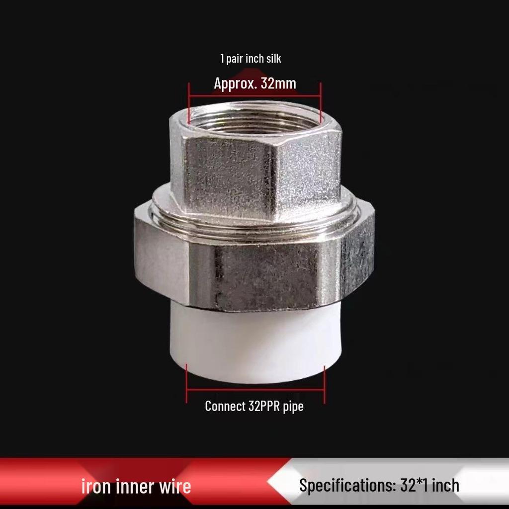 PPR Медно-чугунная муфта, внутренняя и наружная резьба, 20-110 мм, двухсторонняя PPR чугунная муфта