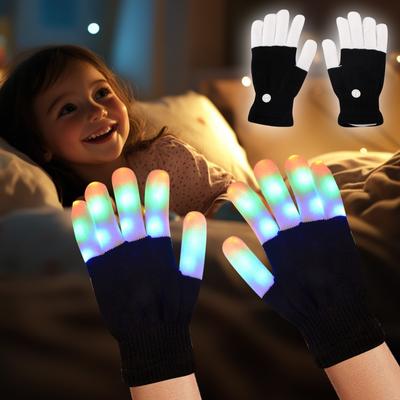 Игрушки для детей 8-13 лет Светодиодные перчатки Игрушки для мальчиков 8-10 лет Светящиеся перчатки, Светящиеся перчатки для детей Подарок на день рождения и Пасху Крутые забавные игрушки для детей 8-13 лет