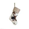 Cow Print Christmas Stockings 20 Inch Christmas Gift Bag Christmas Socks Pendant  New Year