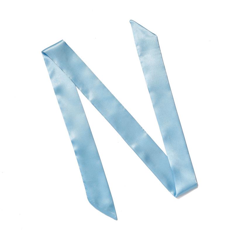 Solid Color Scarf, Women'S Slim And Long Scarf, Decorative Tie Bag, Ribbon, Versatile Headband, Bow Belt, Fashionable Scarf