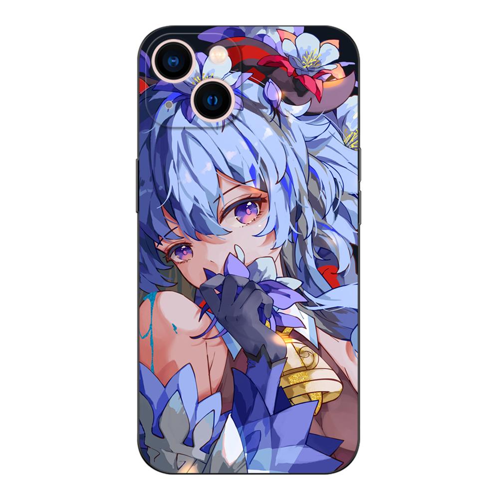 Black Tpu Case For Motorola Moto G31 G40 Fusion G41 G50 G51 Edge30 G10 G20 G30 G100 5G G22 Genshin Impact