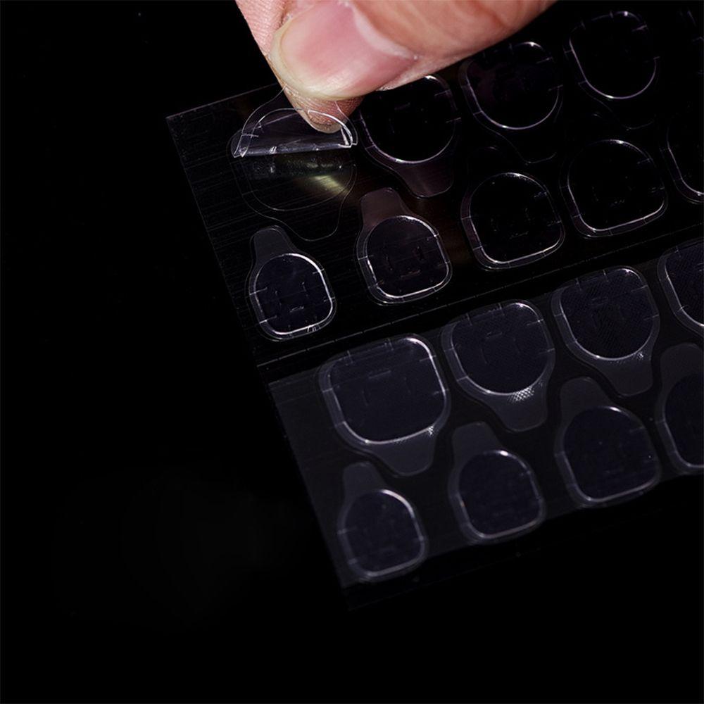 Transparent False Nail DIY Tips Decals Glue Sticker Nail Art Tape Self Adhesive Manicure Extension