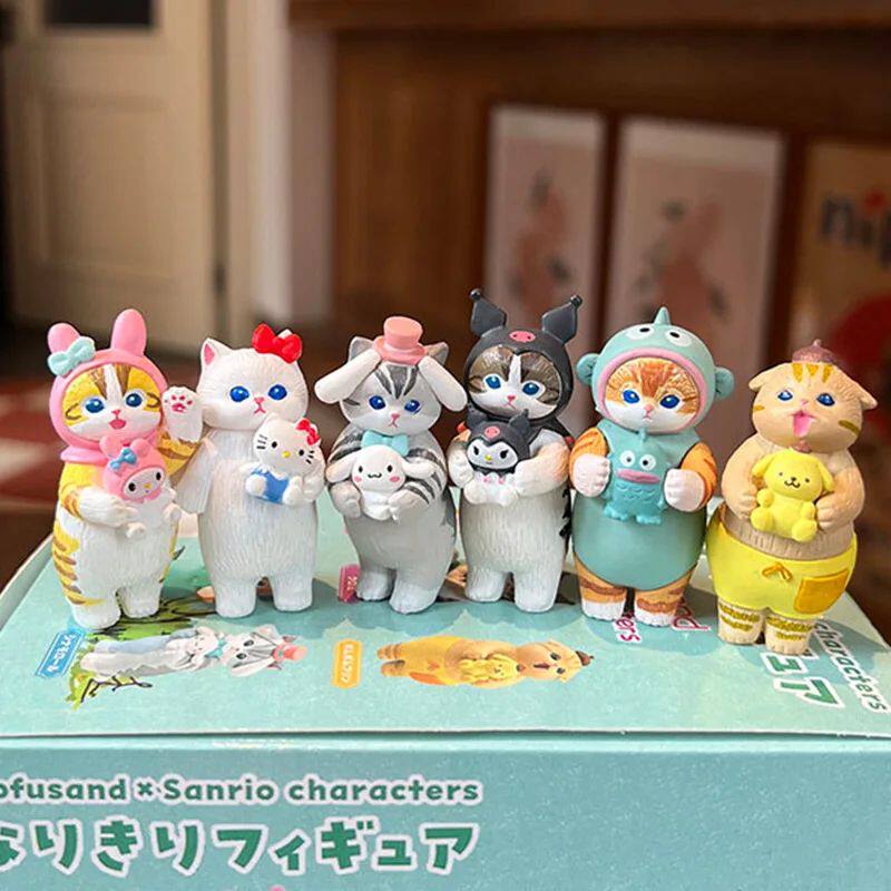 Серия «Кот Мофусанд и Кошка Кт» в стоячей позе Модная игрушка Настольное украшение «Сделай сам» Украшение для автомобиля Сюрприз Веселый подарок