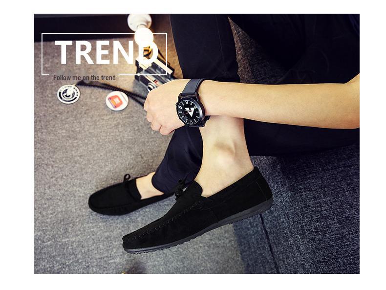 Мужские повседневные туфли Frosted Breathable Slip-On 2024 года — корейский стиль