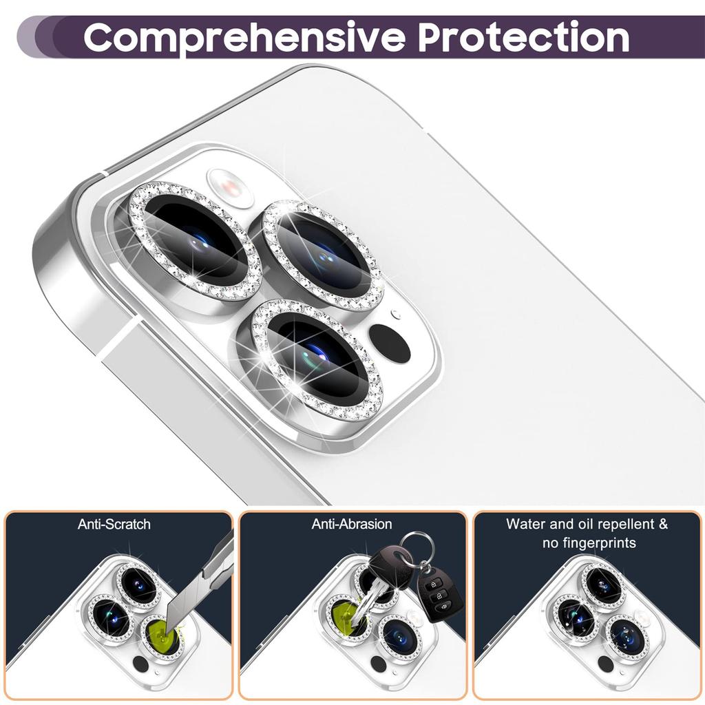 Suoman Camera Film for iPhone 14 Pro iPhone 14 Pro Max Camera Lens Protection Cover Compatible Lens Film for iPhone 14 iPhone 14 Pro Made of Aluminum