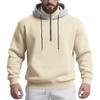 Men's 1/4 Zip Cargo Hoodie | Drawstring Multi-Pocket, Solid Color For Outdoor & Casual Wear