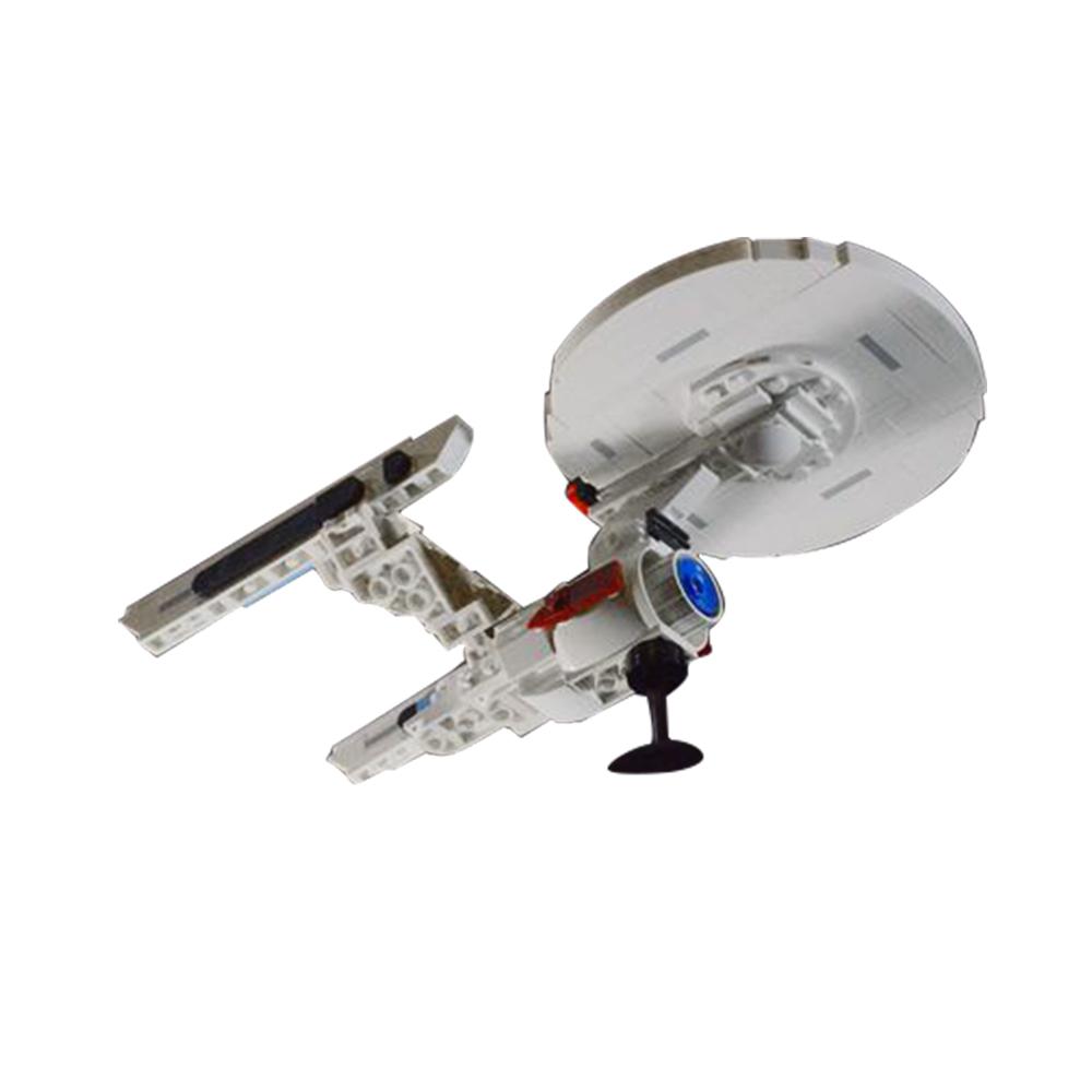 Gobricks MOC Космический межзвездный военный корабль США. Enterprise NCC-1701 Строительные блоки Трек Космические корабли Головоломки Кирпичи своими руками для детей
