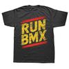BMX Велосипед Гонки Подарок Беги BMX Графические Футболки Мужские Женские Мода Повседневная Футболка 100% Хлопок Свободная Оверсайз Футболка